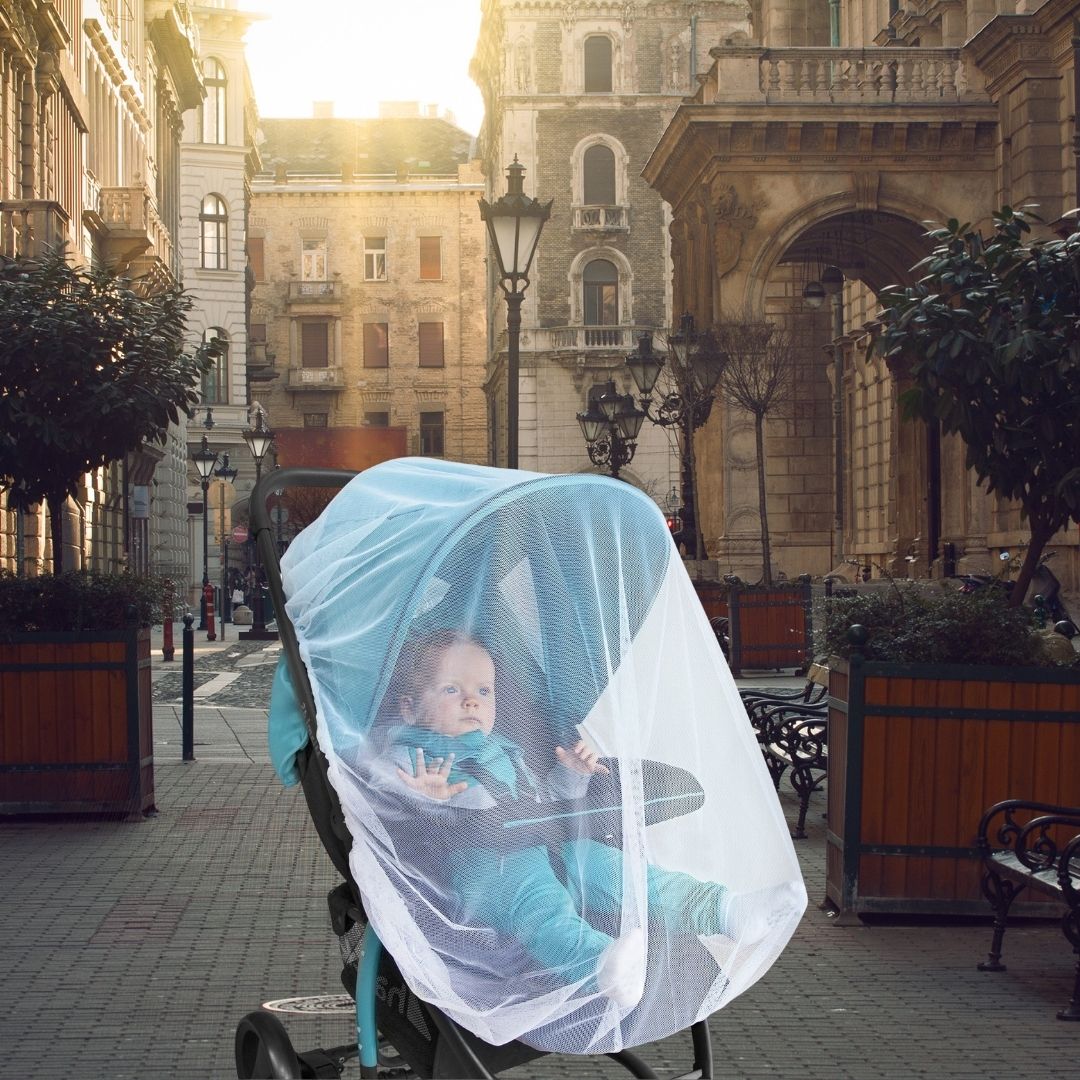 Bouclier Moustiquaire pour poussette | BabyMosquitoShield™
