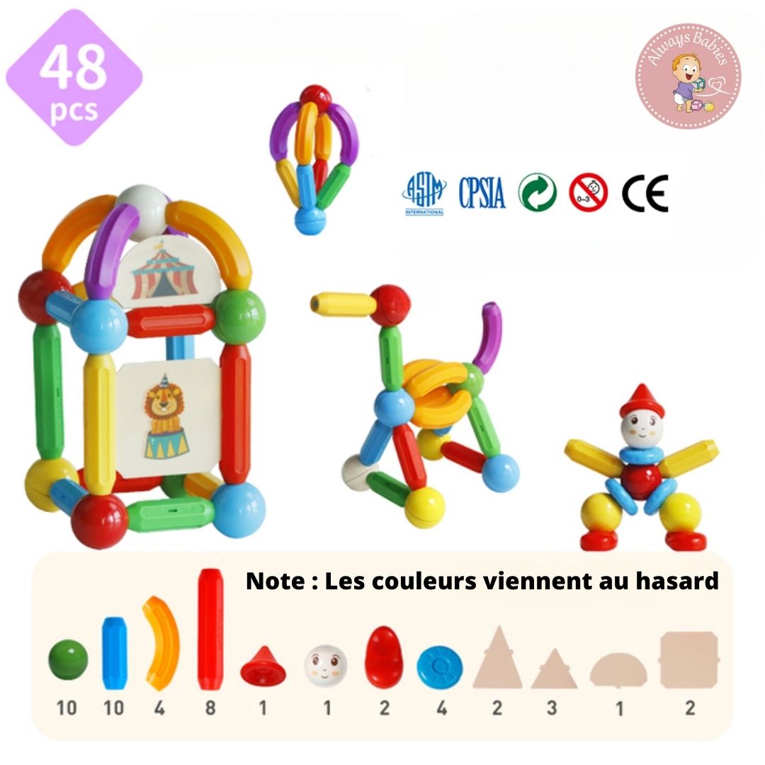 Jeu de construction magnétique | MagiBuild™