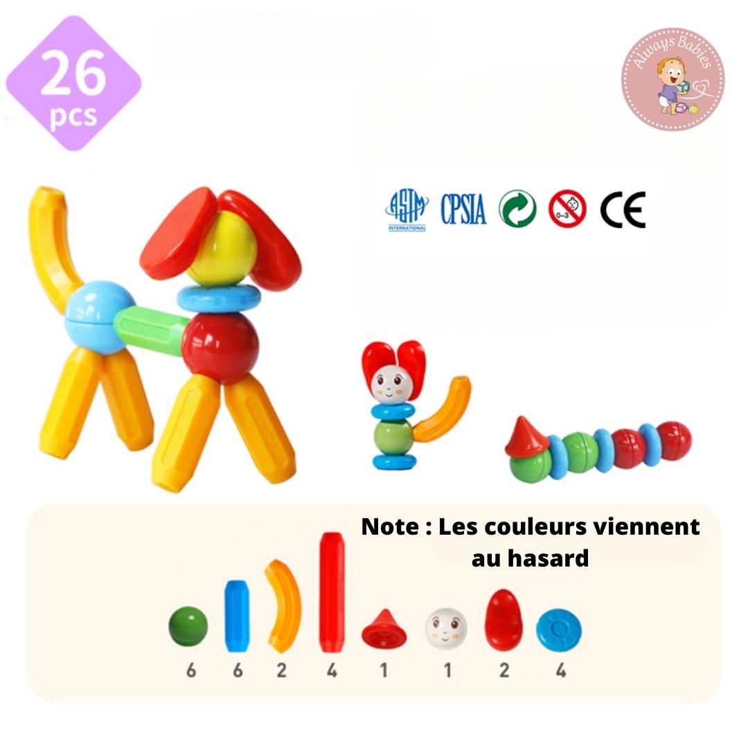 Jeu de construction magnétique | MagiBuild™