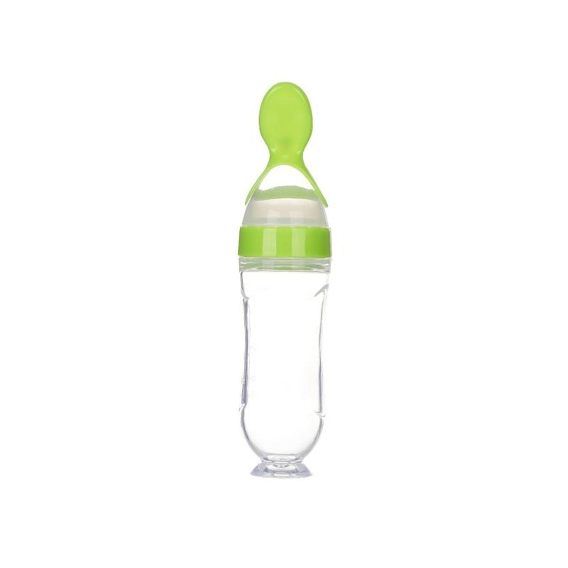 Biberon-chargeur cuillère silicone | BabySpoon-Bottle™