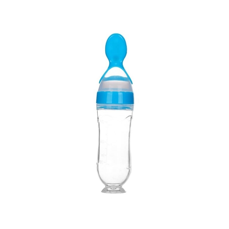Biberon-chargeur cuillère silicone | BabySpoon-Bottle™