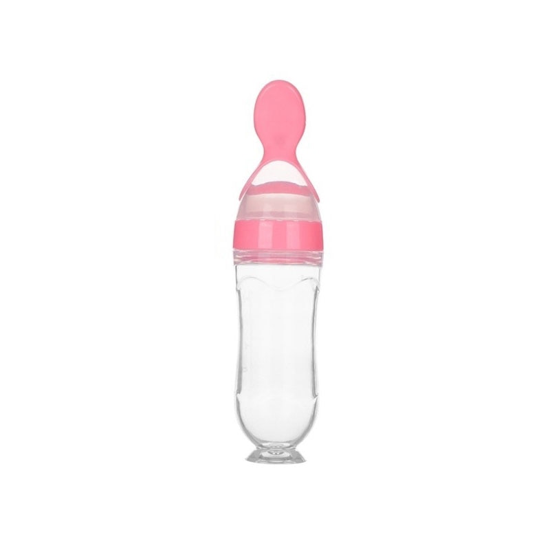 Biberon-chargeur cuillère silicone | BabySpoon-Bottle™
