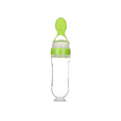 Biberon-chargeur cuillère silicone | BabySpoon-Bottle™